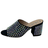 Gucci Embellished Suede Mules Women's 37.5 = US 7.5