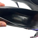 Versace Decollete Leather Heels Women's size 37.5 = US 7.5