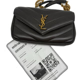 Saint Laurent Chocolate Lambskin Small LouLou Purse