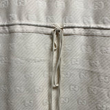 Gucci Cream GG Stripe Wool/Silk Midi Size L Women's Dress