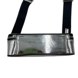 Prada Brique Chrome Patent Leather Shoulder Bag