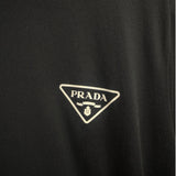 Prada Black Triangle Logo Size L Men's Tops