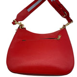 Coach Red Pebbled Leather Jes Hobo Shoulder Bag Purse