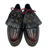 Burberry Two Toned Brogue Leather Bisset Loafers Women's Size 40 ~ US 10