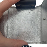 AS IS Guccissima Metallic Bow Key Holder