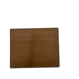 Prada Brown Leather Card Holder Unisex Wallet