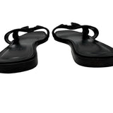 Hermes Black Oran Sandal Women's Size 39.5 US 9.5