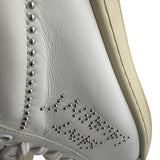 Saint Laurent Blanc Optique Studded Low top Sneaker Size Women's 37.5 US 7.5