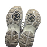 Chanel 18S CC Transparent Sneakers Women's Size 38.5 ~ US 8.5