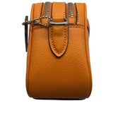 Coach Orange Pebbled Leather Jes Crossbody 20 Purse