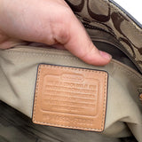 AS IS Vintage Coach Hampton Braided Carryall Bag