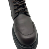 Ferragamo Maxi-Tongue Combat Boots Men's Size 8.5 = 9.5 US