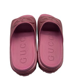 Gucci Interlocking GG Glitter Platform Slides Women's 37 = US 7