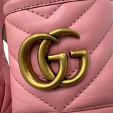 Gucci Marmont Leather Platform Sandals Size 37.5 = US 7.5