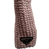 Prada Pink Small Raffia Tote Purse