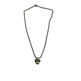 David Yurman 14k Gold and Sterling Acorn Pendant Necklace