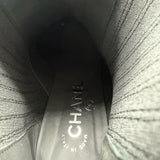 Chanel Suede Side Goa Boots Women's Size 37.5 ~ 37.5
