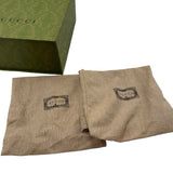 AS IS Gucci Petite GG Patent Slingback Heels Women's 37.5 ~ US 7.5