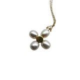 Tory Burch Pearl Clover Pendant Necklace