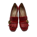 Gucci GG Marmont Fringe Platforms Women's Size 38 = US 8