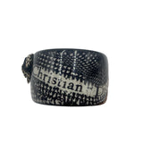 Y2K Christian Dior Resin Houndstooth Bangle