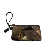 Y2K Coach Leather Patchwork Wristlet
