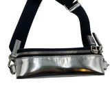 Prada Brique Chrome Patent Leather Shoulder Bag
