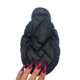 Kurt Geiger Black Quilted Leather Kensington Puff Purse