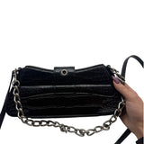 Balenciaga Lindsay Croc Small Shoulder Bag