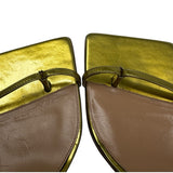 Bottega Veneta Metallic Stretch Leather Sandal Women's 39 = US 9