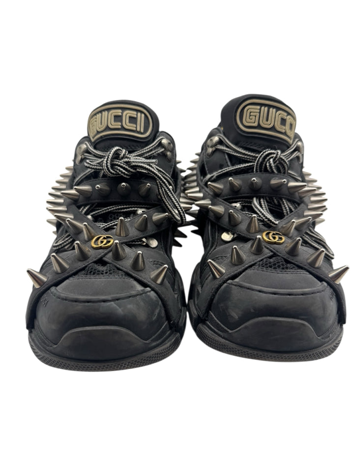 Gucci Black Spike Flashtrek Size 6.5 ~ US 7.5 Women's Shoes