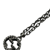 Gucci Silver Arabesque Interlocking GG Unisex Necklace