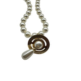 Vivienne Westwood Mini One Row Gold Pearl Necklace