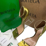 Bottega Veneta Metallic Stretch Leather Sandal Women's 39 = US 9