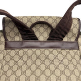Gucci Tan Coated Canvas Supreme Medium Unisex Backpack