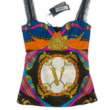NWT Versace Silk Bustier Size Women's XS