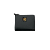 Versace La Medusa Zip Black Wallet