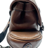 Coach Hitch Backpack 13 in Dark Saddle Leather