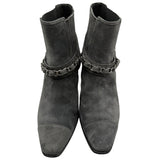 Chanel Suede Side Goa Boots Women's Size 37.5 ~ 37.5