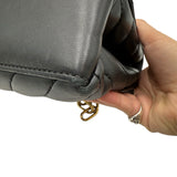 AS IS Off White Jackhammer Quilted Leather Shoulder Bag