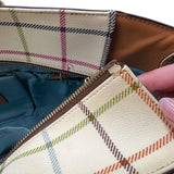 Coach Cream Heritage Tattersall Tote Bag Purse