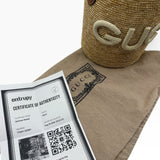 Gucci Logo Raffia Tote Bag