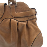 Salvatore Ferragamo Brown Leather Gancini Bag