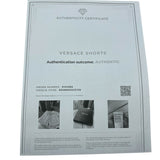 NWT Versace Barocco Champagne Print Silk Shorts Size Men's Small