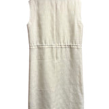 Gucci Cream GG Stripe Wool/Silk Midi Size L Women's Dress