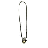 David Yurman 14k Gold and Sterling Acorn Pendant Necklace