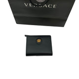 Versace La Medusa Zip Black Wallet