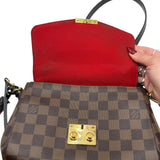 AS IS Louis Vuitton Damier Ebene Croisette Crossbody Purse