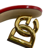 Dolce & Gabbana DG Patent Leather Mules Women's Size 36.5 = US 6.5