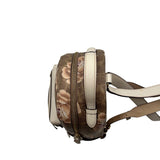 Coach Beige and Pink Floral Campus Backpack Purse